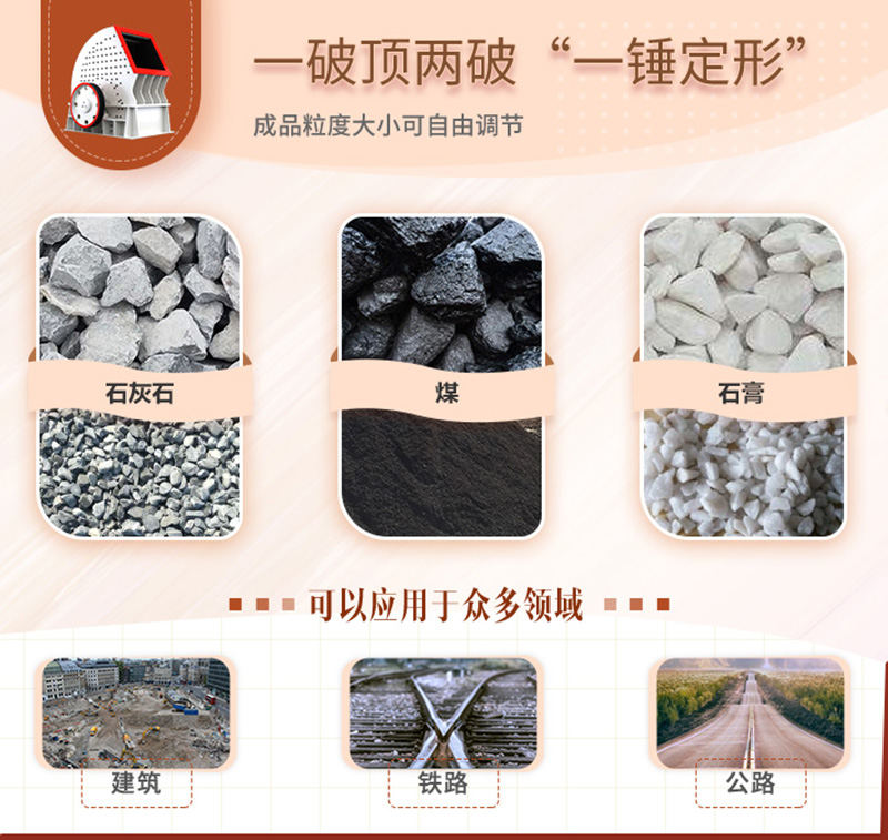 錘破一機兩用，可自成一條生產(chǎn)線